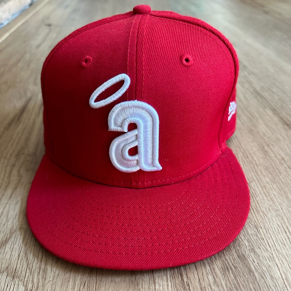 Angels baseball throwback fitted hat